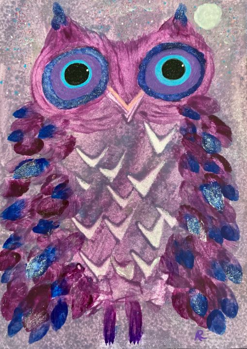 Owlbert Giggle Paint Paintings Prints Animals Birds Fish owlbert-giggle-paint-paintings-prints-animals-birds-fish