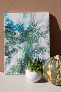 Acrylic Pouring art on Canvas