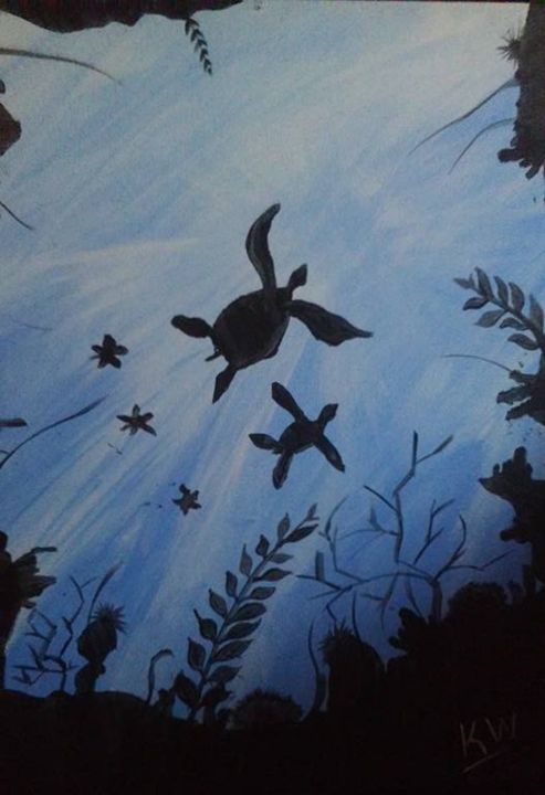 Under the sea - Kaylen's Art - Paintings & Prints, Animals, Birds, & Fish,  Aquatic Life, Other Aquatic Life - ArtPal
