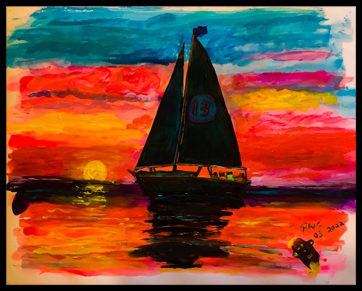 Sailing at Sunset - Roberts Art