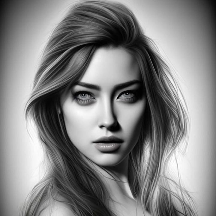 Amber Heard Sketch - Kingdom Art - Digital Art & AI, People & Figures ...