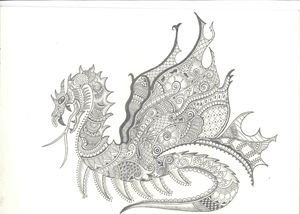 Dragon with Design
