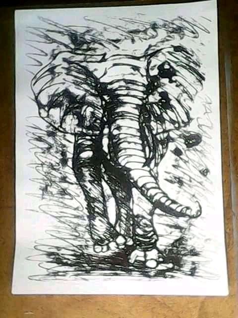 African elephant - Evergreen arts