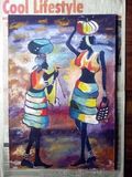 acrylics on board