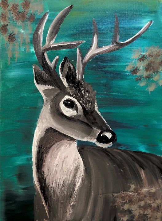 buck painting abstract
