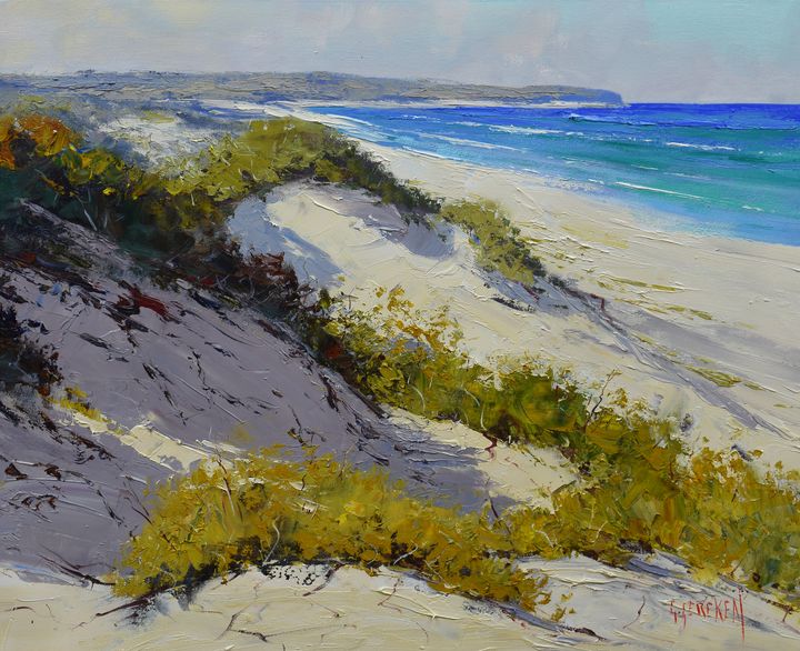 Light Across The Dunes Central Coast - Graham Gercken Fine Art 