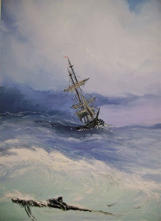 Aivazovski marine copy - Olivier Van Malleghem