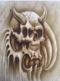 Airbrushed skull