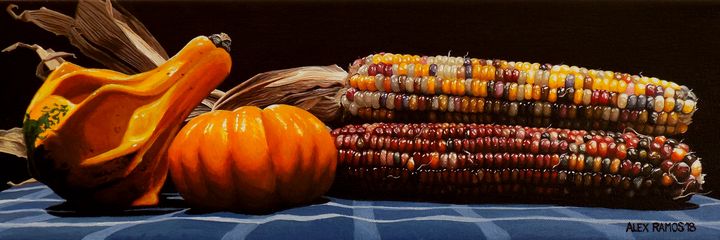 Gourd, Pumpkin, and Indian Corn - Alex Ramos
