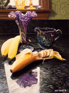 Bananas and Iridescent Glass