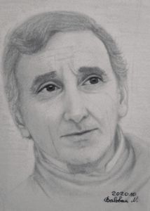 Portrait Charles Aznavour