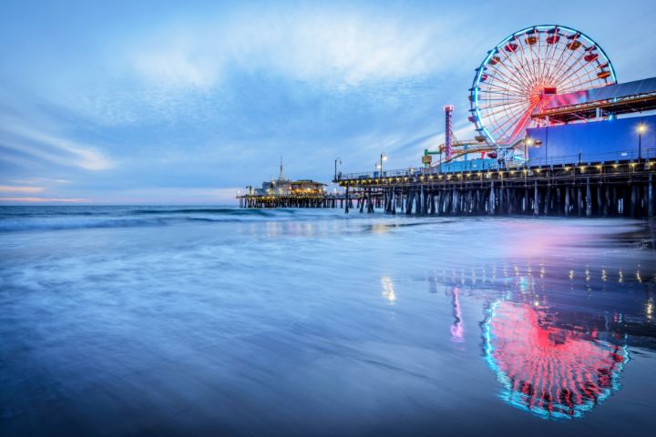 Santa Monica Pier Sunset California - Christopher Paul - Photography ...