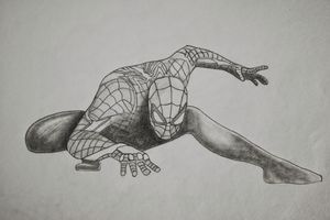 black spiderman pencil drawings