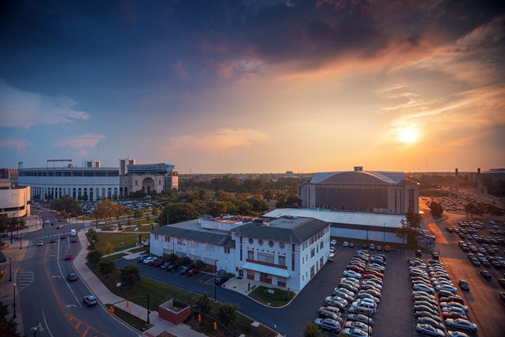 Sunset over Ohio State University - Nick Mateja Photography