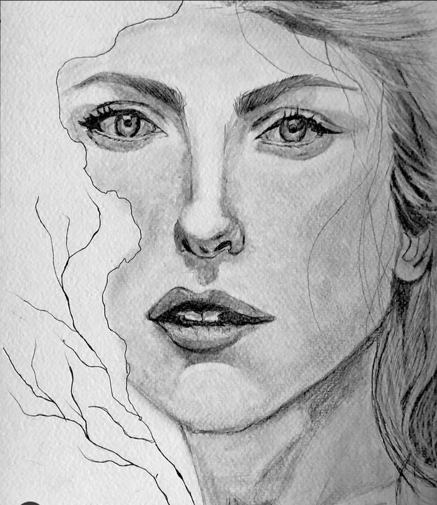 Pencil sketch pencil portrait abstra - House of artszs - Drawings &  Illustration, Abstract, Other Abstract - ArtPal