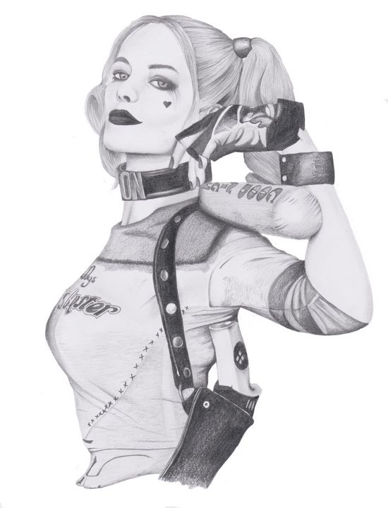Harley Quinn  Drawing Skill