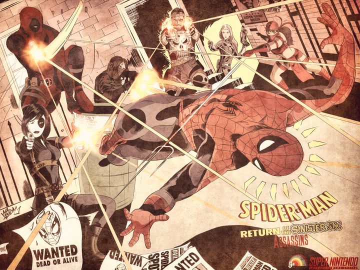 Revenge Of The Sinister 6 Assassins - Art of Eric Pabon