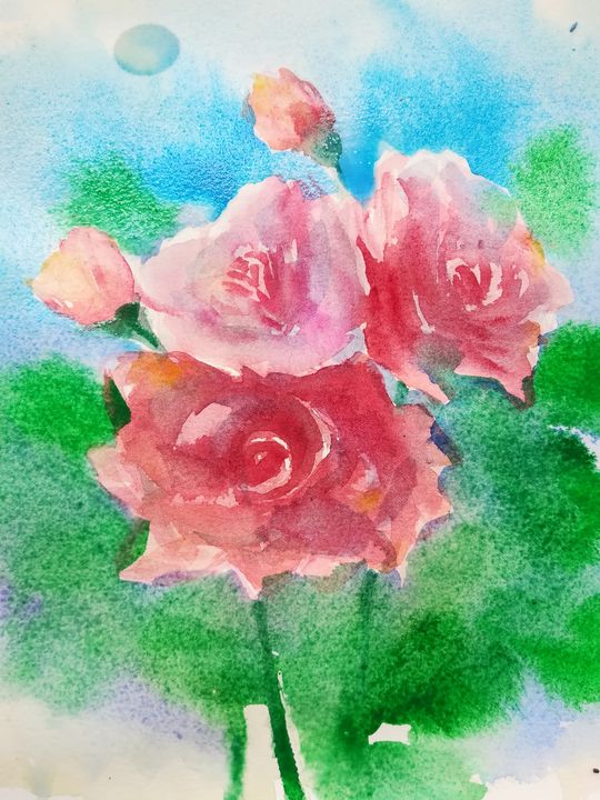 Roses - Aneliya Art - Paintings & Prints, Flowers, Plants, & Trees ...