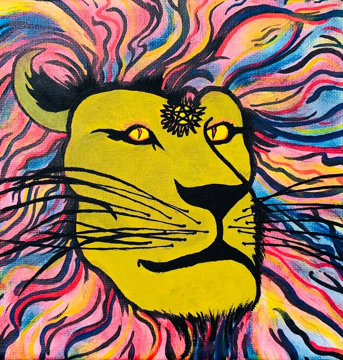 Lion Spirit - Black Widow's Spirit Paintings