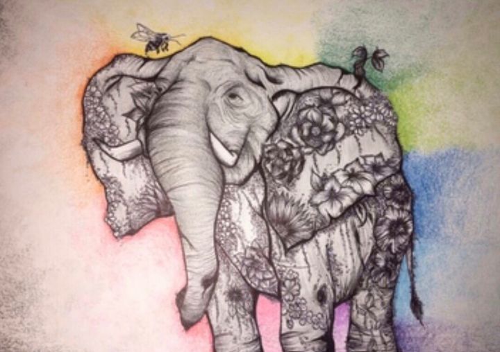 diptiprinesh #henna #pen #drawing #art #element #elephant #beautiful  #design | Mehndi art designs, Elephant henna designs, Mandala design art