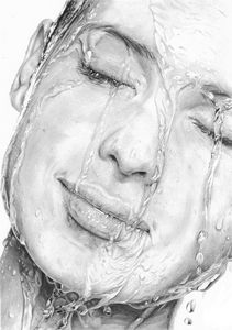 Wet Woman Face