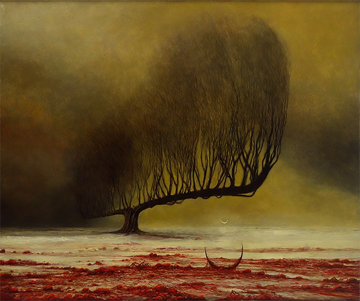 Nightmare Tree by Zdzislaw Beksinski - Beksinski Store - Paintings ...