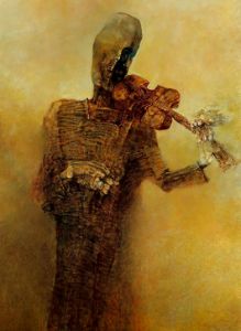 The Violinist by Zdzislaw Beksinski
