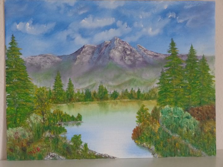 Mountain serenity - Milorad Vujisic - Milo - Paintings & Prints ...