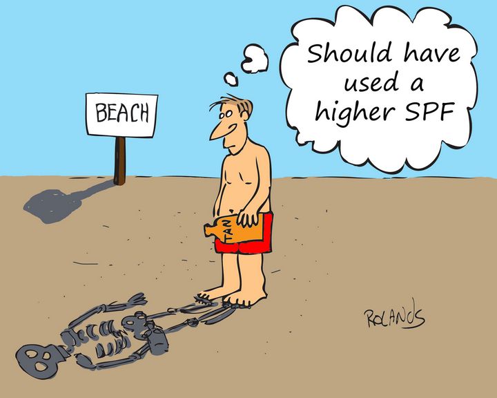 Should have used a higher SPF. - Patrick Rolands