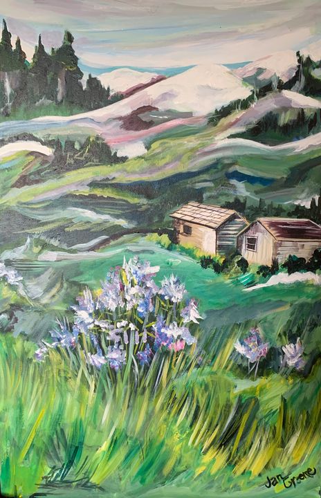 Spring in a Mountain Meadow - JC Greene