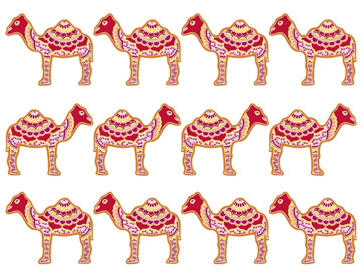 Red Camels - Henna by Hilary - Drawings & Illustration, Animals, Birds, &  Fish, Camel & Llama - ArtPal