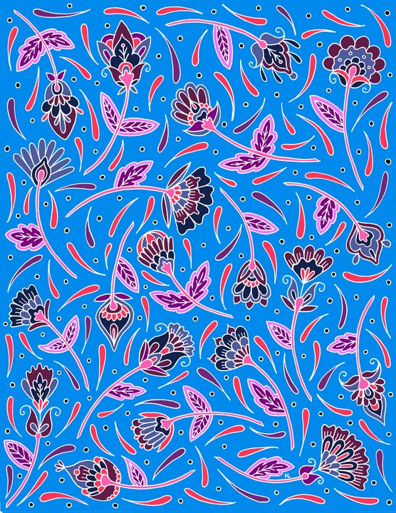 Botanicals (Blue) - Henna by Hilary