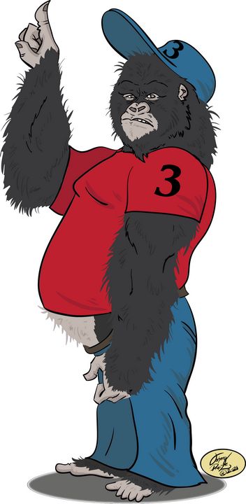 Hip Hop Gorilla - Johnny Praize - Drawings & Illustration ...