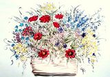 watercolor flowerbox