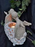 couple in bath candle holder