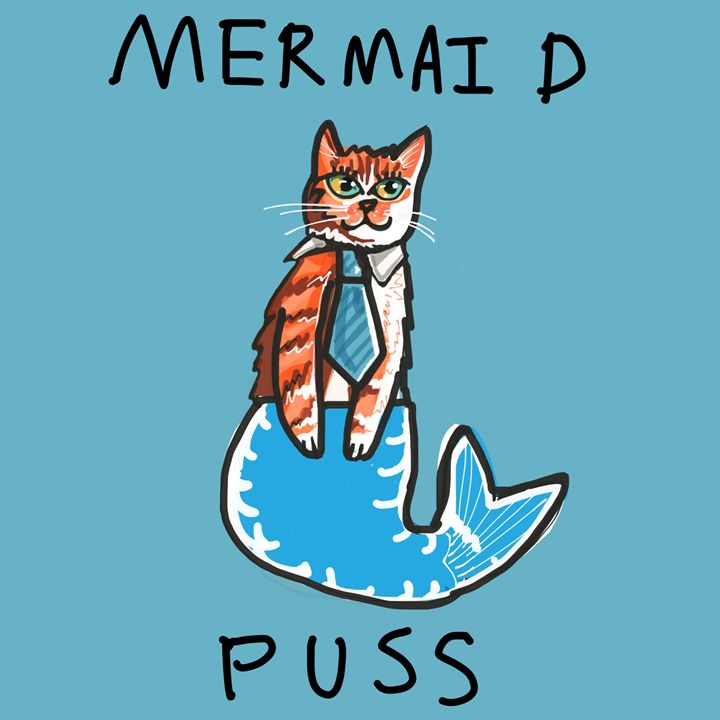 Mermaid Puss - dailycatfeine