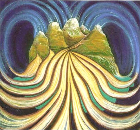 Mountain in the Sky - Zachia Middlechild Art