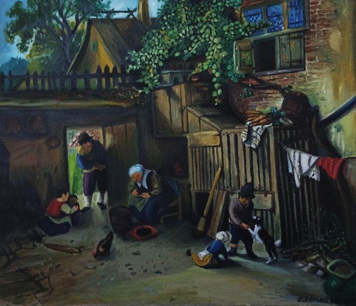 The Daily Life of a Village - elvi.art