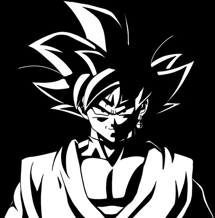 Goku Anime Badass Pose Neon Lite Blood Night Background Futuristic ·  Creative Fabrica