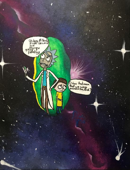 Rick and Morty Painting 