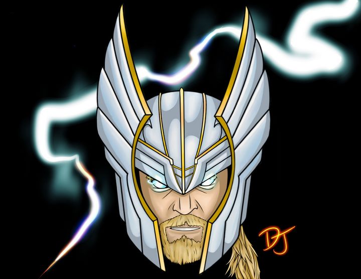 Thor Drawing by Kathy S WhiteBear Copsey | Saatchi Art