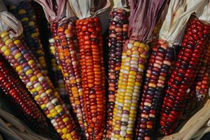 Colorful indian corn