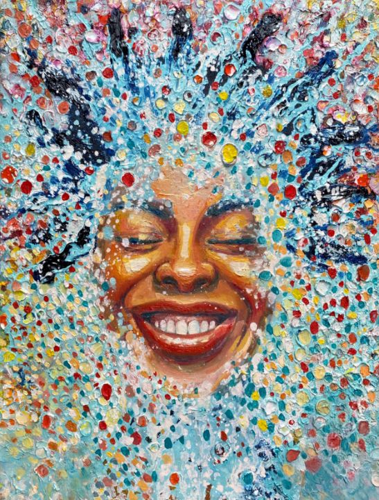 face portrait african american - Montekkiart - Paintings & Prints ...