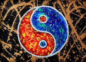Psychedelic Yin and Yang