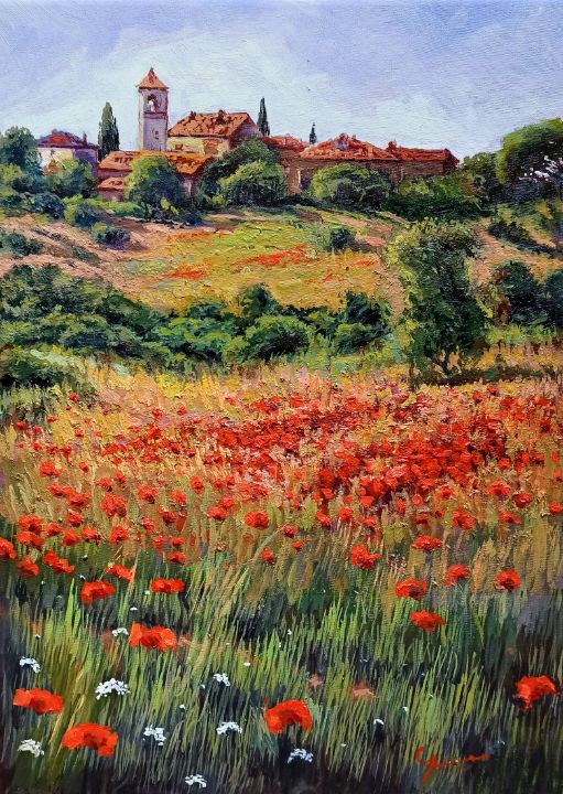 Tuscany painting - Roberto Gai - Modí Arte - Italian paintings ...