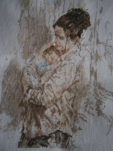 Mother and child - Eliza - Textile & Apparel, Embroidery & Tapestries ...