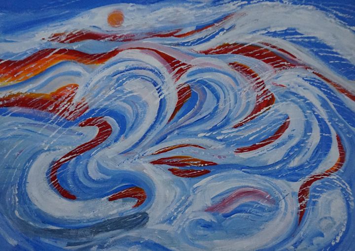 Wild Waves - Artist Janet Davies