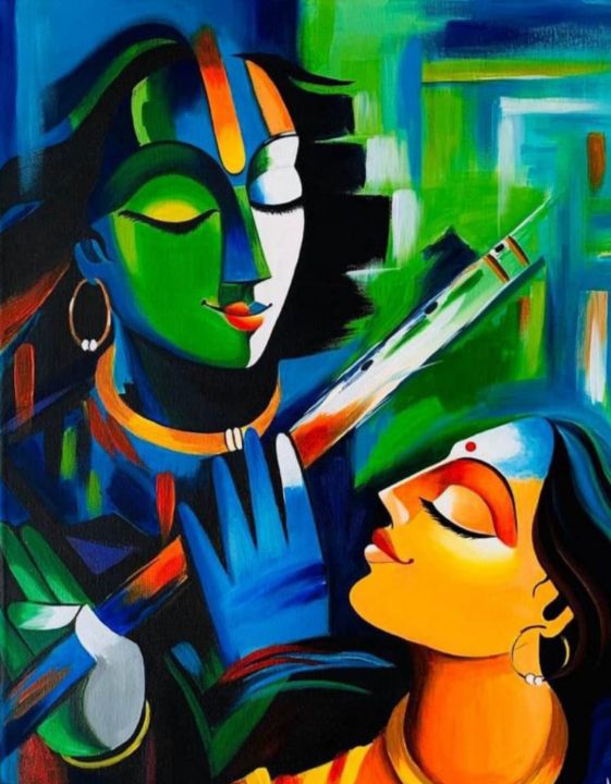 Radha Krishna Painting - Kalawati Art Gallery
