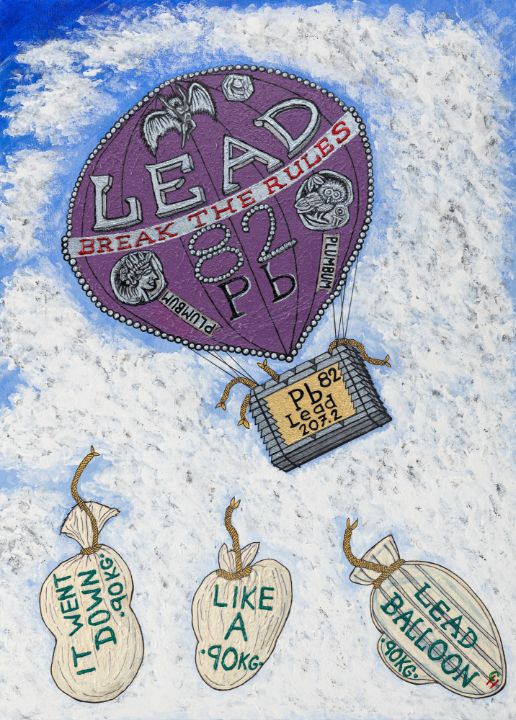 Break The Rules Lead Balloon Colm Hughes of Celtic Icons Paintings