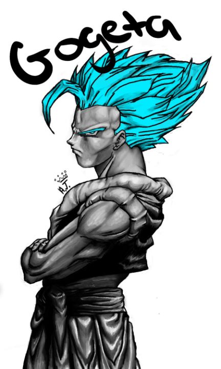 Gogeta Blue Drawing